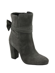 Ravel Grey Suede Zip-Up Ankle Boots - Image 1 of 4