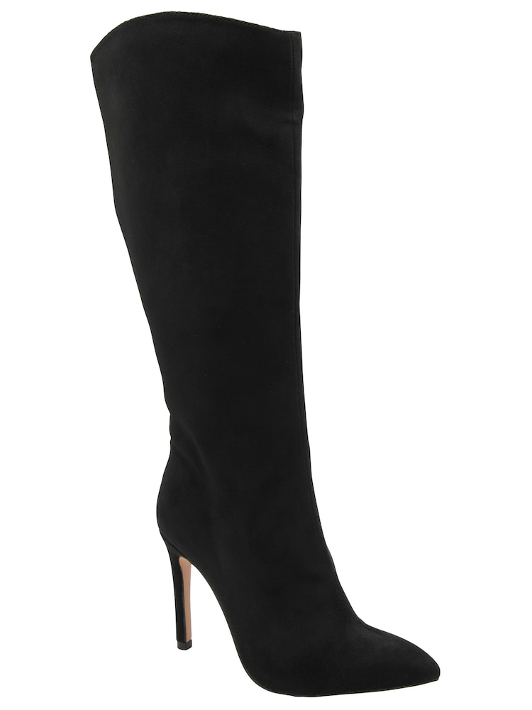 Ravel Black Heeled Knee-High Boots - Image 1 of 4