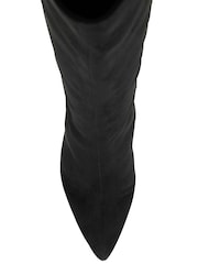 Ravel Black Heeled Knee-High Boots - Image 4 of 4