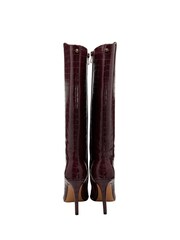 Ravel Red Heeled Knee-High Boots - Image 6 of 6