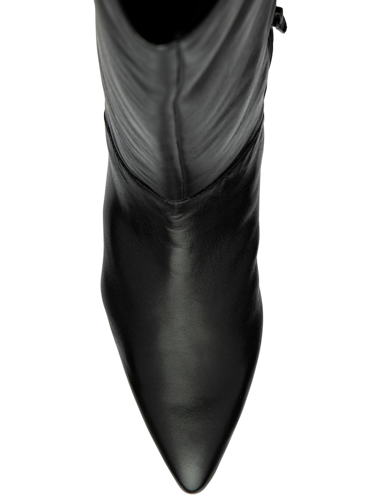 Ravel Black Leather Knee High Boots - Image 4 of 4