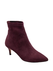 Ravel Red Imi Suede Sock Ankle Boots - Image 1 of 4
