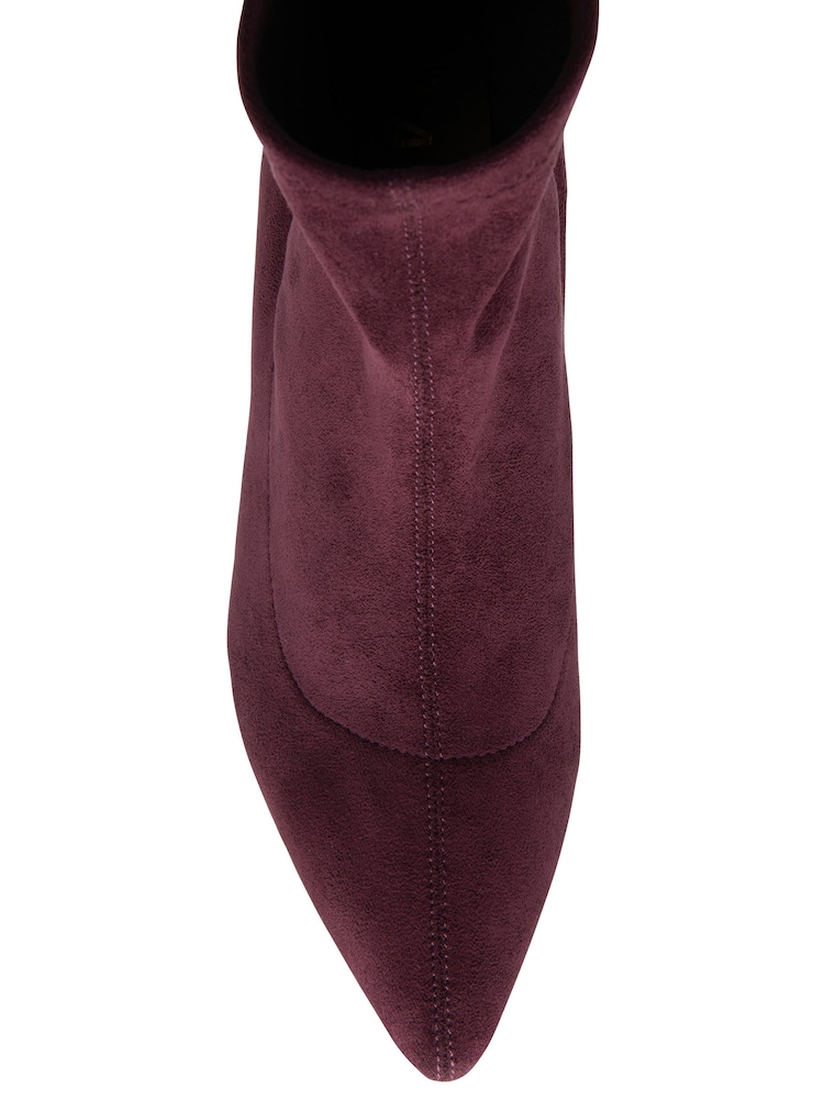Ravel Red Imi Suede Sock Ankle Boots - Image 4 of 4