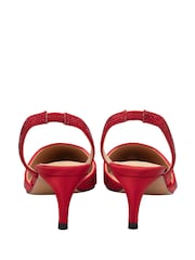 Rojo - Zapatos con tira trasera y strass de Ravel - Imagen 3 de 4