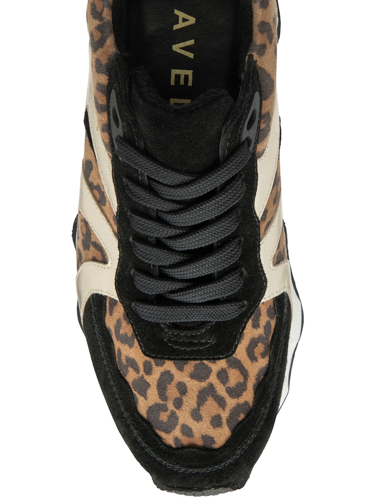 Ravel Black Leather Lace-Up Trainers - Image 4 of 4 Ravel Black Leather Lace-Up Trainers - Image 4 of 4