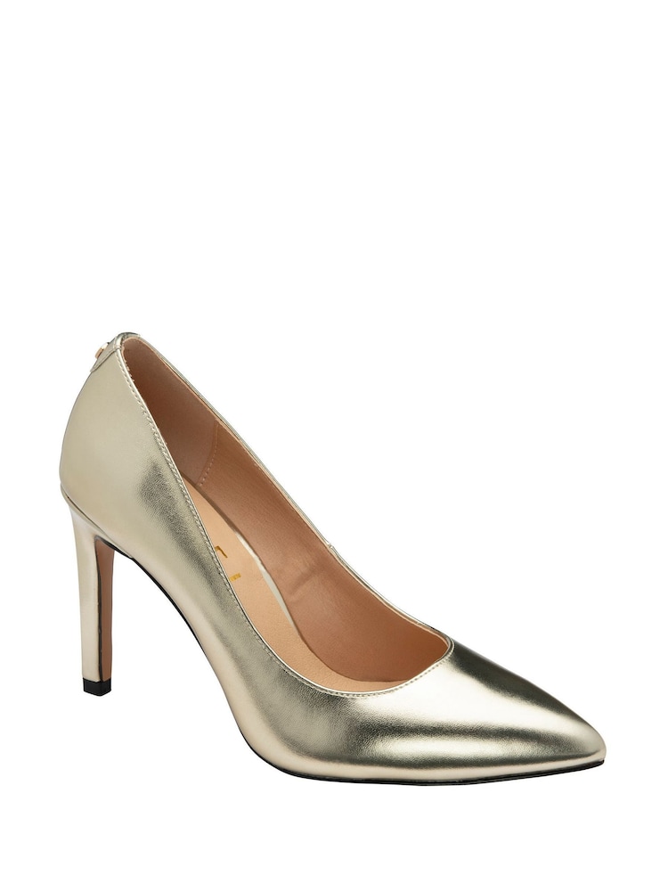 Ravel Gold Stiletto Heel Court Shoes - Image 1 of 4