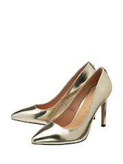 Ravel Gold Stiletto Heel Court Shoes - Image 2 of 4