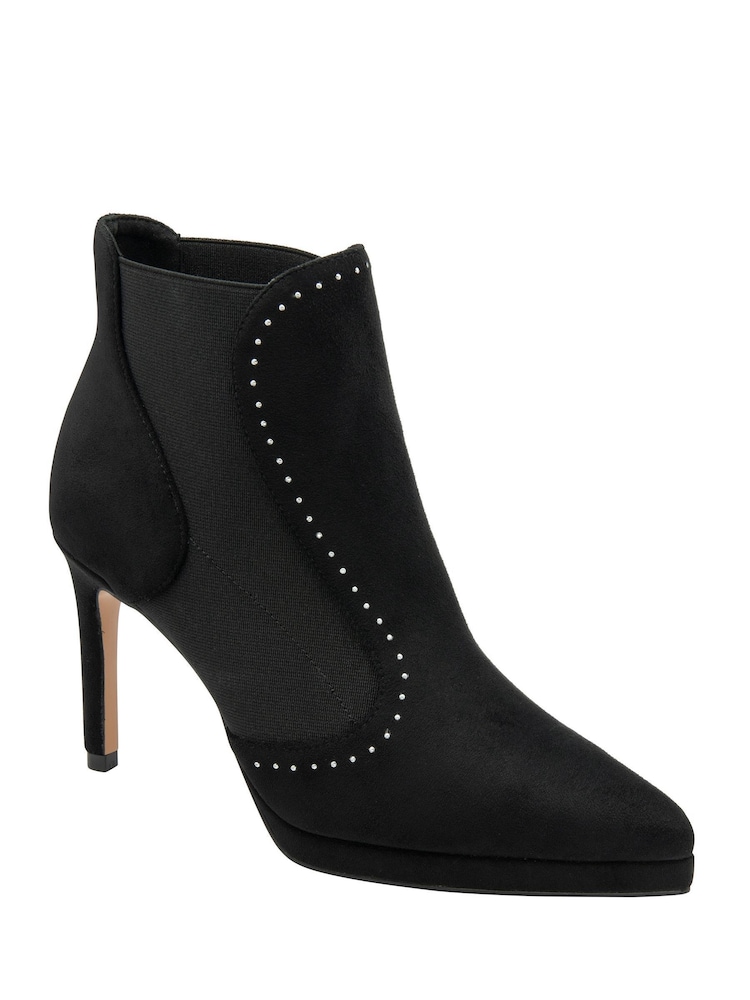 Preto - Ravel Stiletto Heel Ankle Boots - Imagem 1 de 4