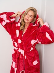 Jim Jam the Label Pink Heart Dressing Gown - Image 5 of 5
