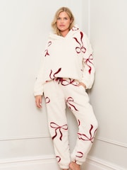 Jim Jam the Label Pink Bow Print Twosie Pyjamas - Image 1 of 5