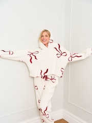 Jim Jam the Label Pink Bow Print Twosie Pyjamas - Image 4 of 5