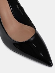 Novo Black Chrome Wide Fit Immaculate Point Court Shoes - Image 2 of 6