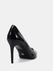 Novo Black Chrome Wide Fit Immaculate Point Court Shoes - Image 4 of 6