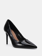 Novo Black Chrome Wide Fit Immaculate Point Court Shoes - Image 5 of 6