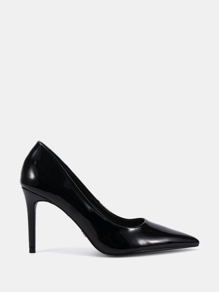 Novo Black Chrome Wide Fit Immaculate Point Court Shoes - Image 6 of 6