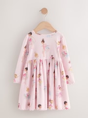 Fada rosa - Vestido canelado de manga comprida (3meses a7anos) - Imagem 2 de 4