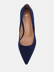 Novo Blue Wide Fit Immaculate Point Court Shoes - Image 1 of 6