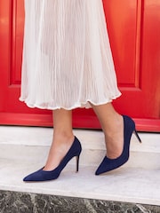 Novo Blue Wide Fit Immaculate Point Court Shoes - Image 2 of 6
