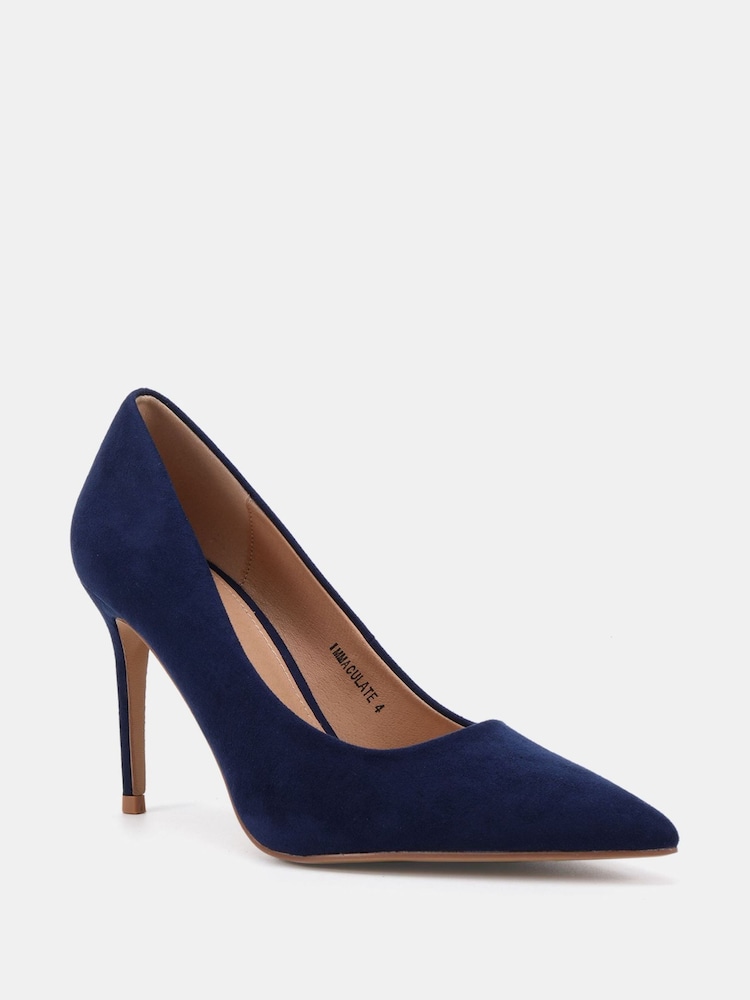 Novo Blue Wide Fit Immaculate Point Court Shoes - Image 6 of 6
