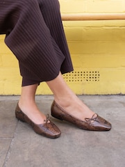 Natural - Novo Camilla Asymetric Bow Ballerinas - Imagem 1 de 6