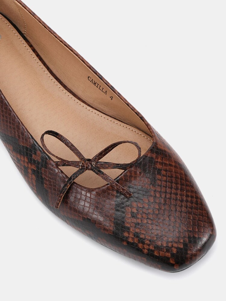 Natural - Novo Camilla Asymetric Bow Ballerinas - Imagem 6 de 6