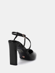 Novo Black Indie Point Toe Strappy Court Shoes - Image 4 of 6