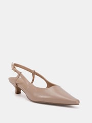 Novo Nude Izzy Low Heel Slingback Point Courts - Image 3 of 6