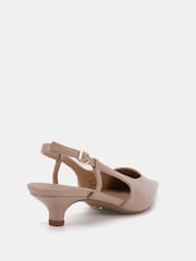 Novo Nude Izzy Low Heel Slingback Point Courts - Image 4 of 6