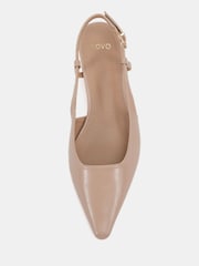 Novo Nude Izzy Low Heel Slingback Point Courts - Image 5 of 6
