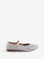 Off The Hook Regent Leather Ballerina Ballet Pumps - صورة 1 من 1