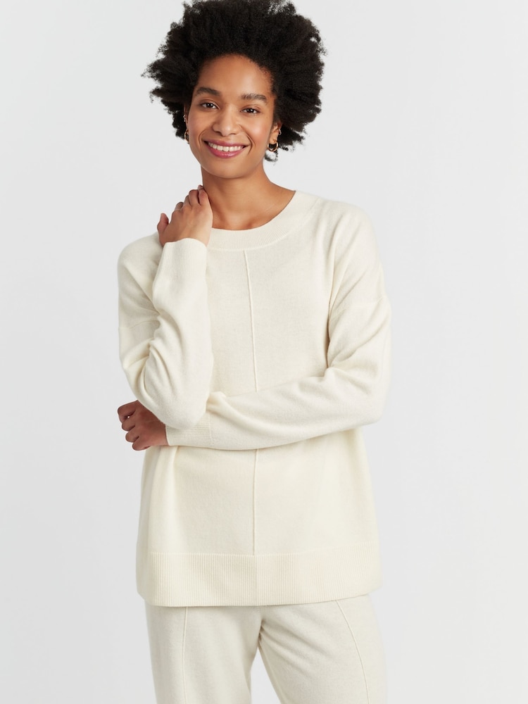 Chinti & Parker Wool Cashmere Wide Slouchy Relaxed Sweater - Image 1 of 4 Chinti & Parker Wool Cashmere Wide Slouchy Relaxed Sweater - Image 1 of 4