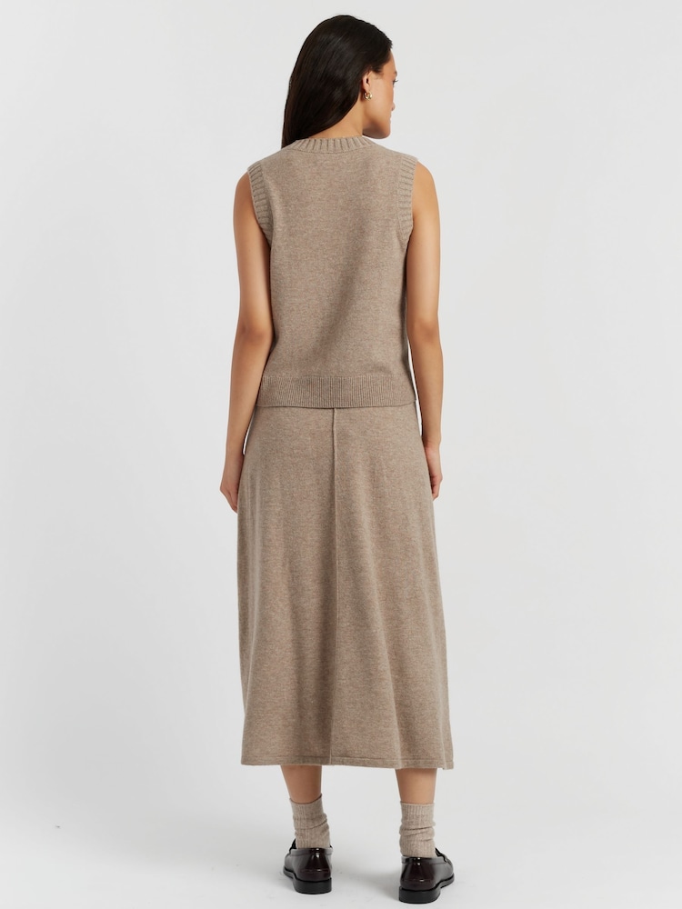 Chinti & Parker Wool Cashmere Round Neck Knitted Tank - Image 2 of 4