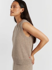 Chinti & Parker Wool Cashmere Round Neck Knitted Tank - Image 3 of 4
