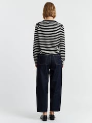 Chinti & Parker Wool Cashmere Heart Breton Cardigan - Image 2 of 4