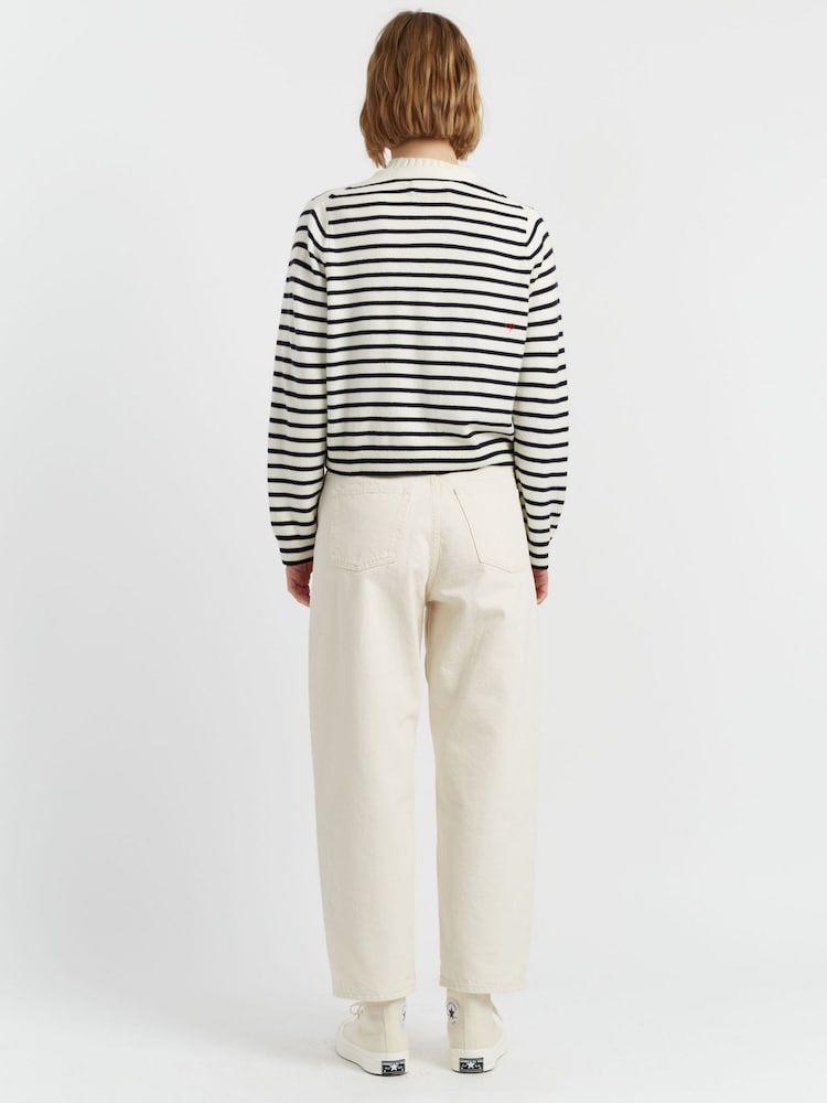 Chinti & Parker Wool Cashmere Heart Breton Cardigan - Image 2 of 4