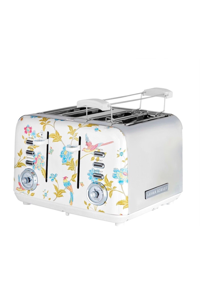 Laura Ashley Elveden White 4-Slice Toaster - Image 2 of 5