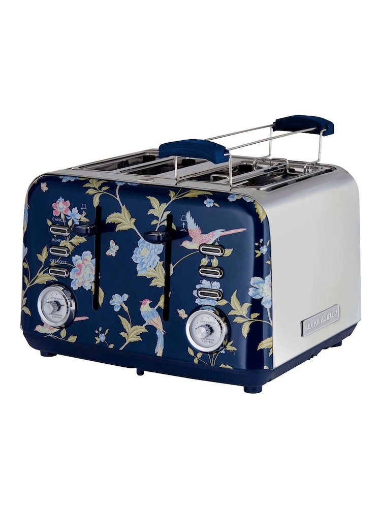 Laura Ashley Elveden Navy 4-Slice Toaster - Image 6 of 6
