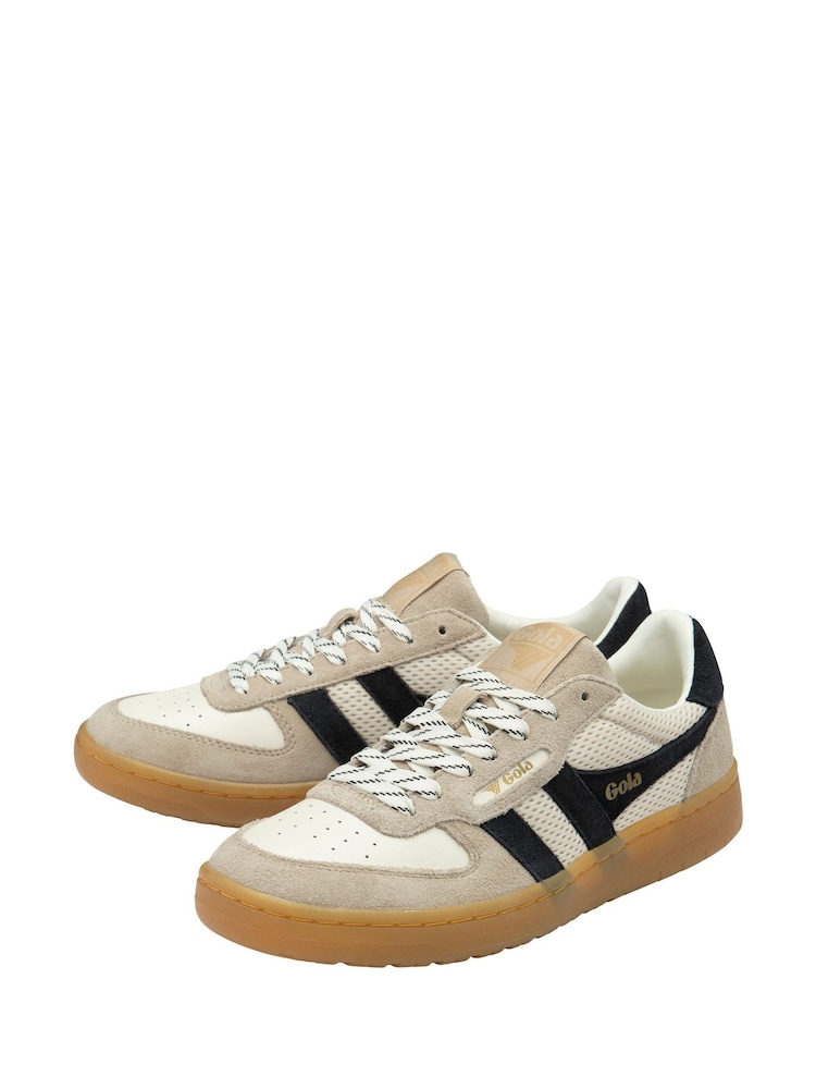Gola White Ladies Hawk 83 Mesh Lace-Up Trainers - Image 2 of 4 Gola White Ladies Hawk 83 Mesh Lace-Up Trainers - Image 2 of 4