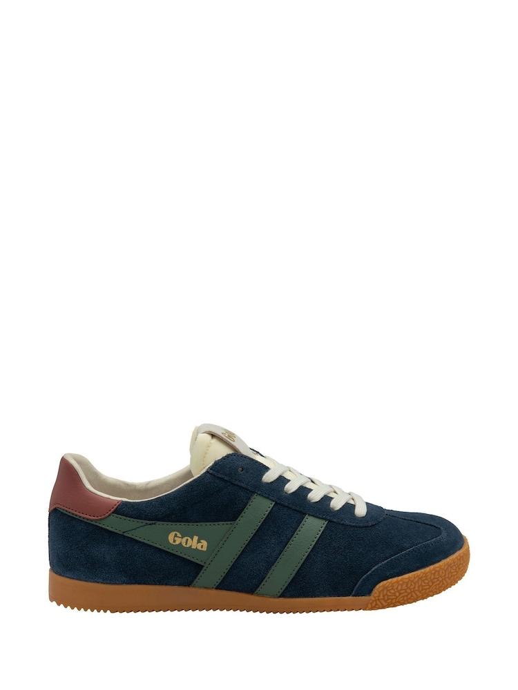 Gola Blue Mens Elan Suede Lace-Up Trainers - Image 1 of 4 Gola Blue Mens Elan Suede Lace-Up Trainers - Image 1 of 4
