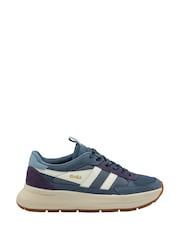 Gola Blue Ladies Phoenix Lace-Up Trainers - Image 1 of 4