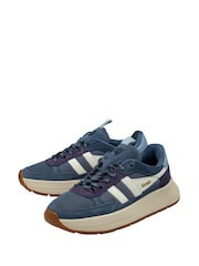 Gola Blue Ladies Phoenix Lace-Up Trainers - Image 2 of 4