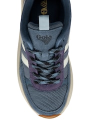 Gola Blue Ladies Phoenix Lace-Up Trainers - Image 4 of 4