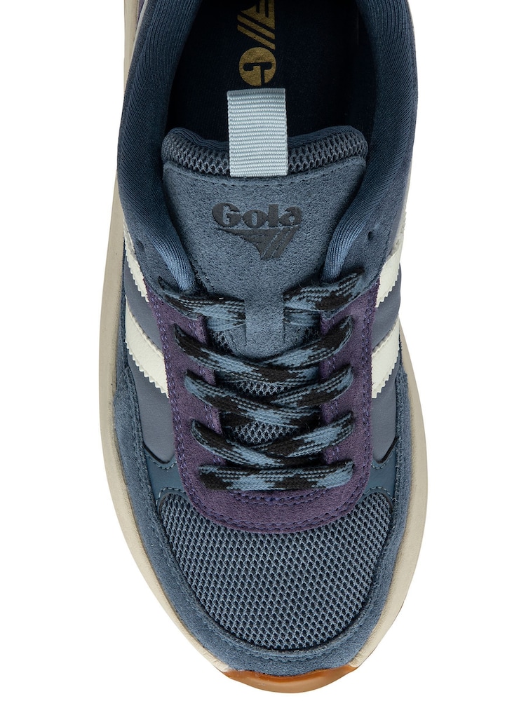 Gola Blue Ladies Phoenix Lace-Up Trainers - Image 4 of 4