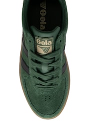 Verde - Tênis Gola Grandslam Suede com cadarço para senhoras - Imagem 4 de 4