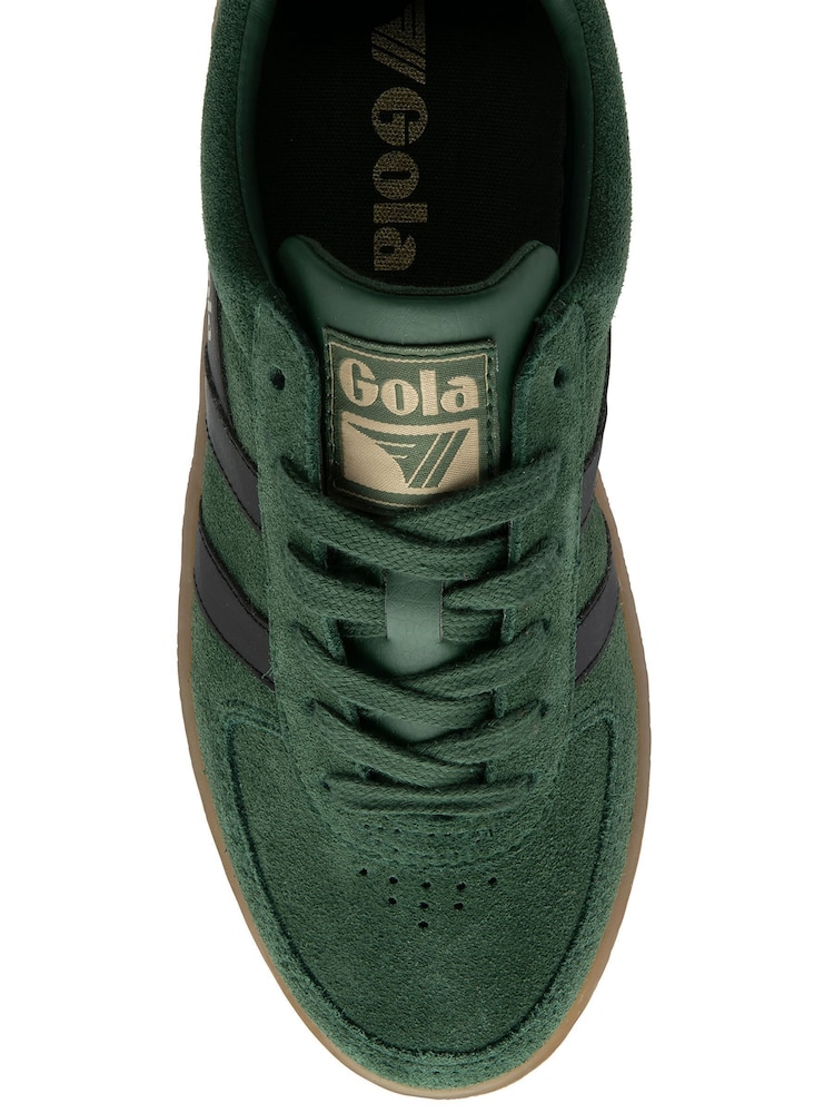 Verde - Tênis Gola Grandslam Suede com cadarço para senhoras - Imagem 4 de 4