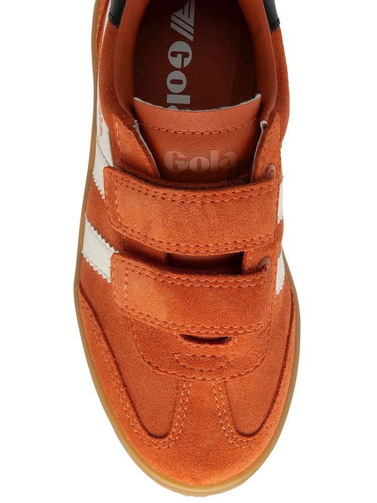 Gola Orange Kids Viper Strap Suede Trainers - Image 4 of 4 Gola Orange Kids Viper Strap Suede Trainers - Image 4 of 4