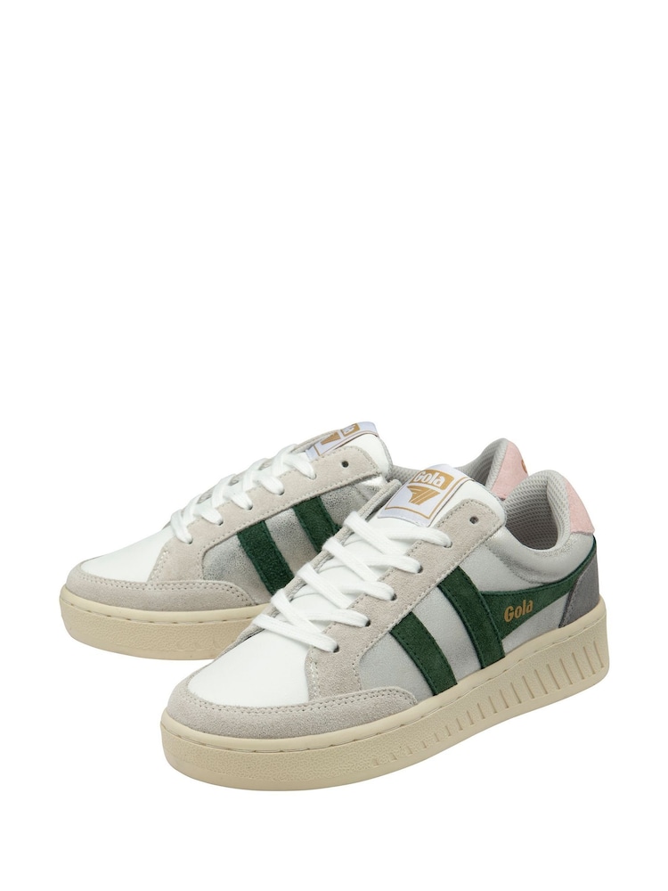 Gola Silver Ladies Superslam Blaze Lace-Up Trainers - Image 2 of 4