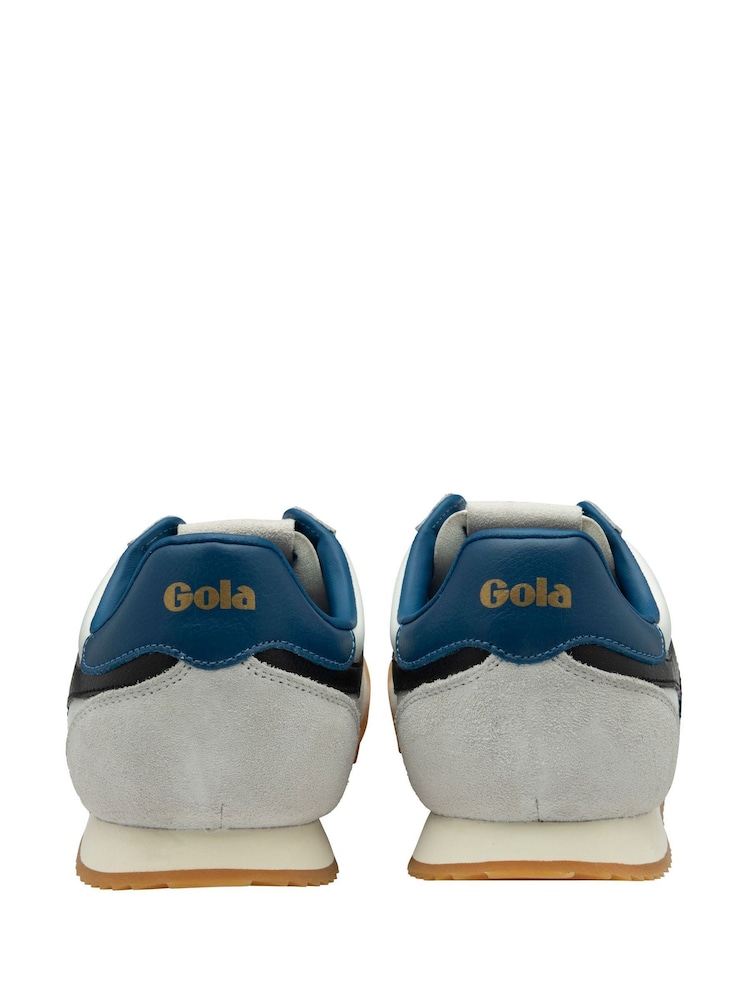 Gola White Mens Europa Leather Lace-Up Trainers - Image 4 of 4 Gola White Mens Europa Leather Lace-Up Trainers - Image 4 of 4