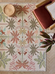 Multi Washable Palm Tropical Rug - Image 1 of 3