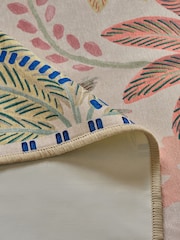 Multi Washable Palm Tropical Rug - Image 3 of 3